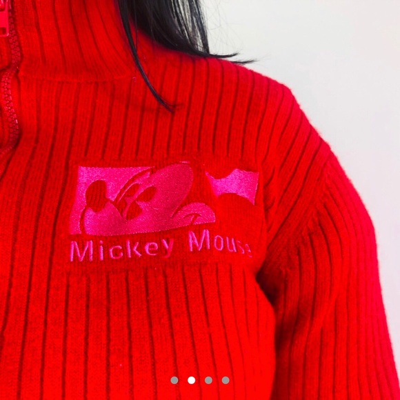MICKY MOUSE RED SWEATER. ❤️ ❤️ - Picture 2 of 4